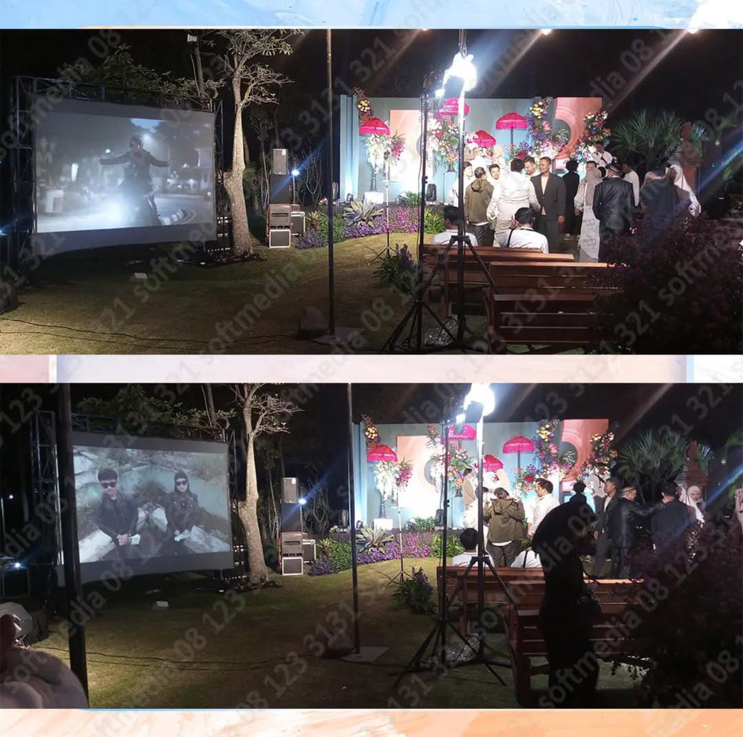 Penggunaan TV LED di Pameran